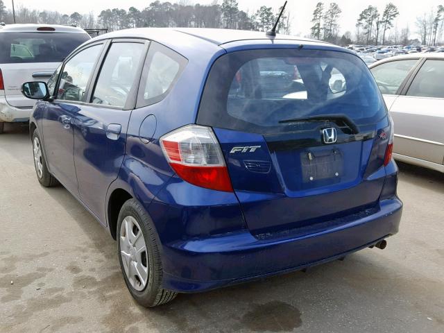 JHMGE8H38DC061466 - 2013 HONDA FIT BLUE photo 3