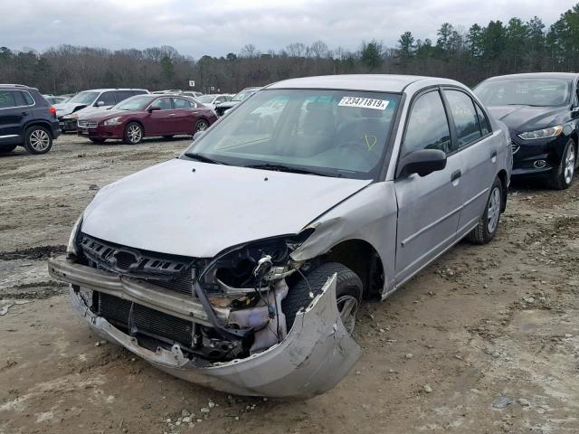 2HGES16324H611934 - 2004 HONDA CIVIC DX V SILVER photo 2