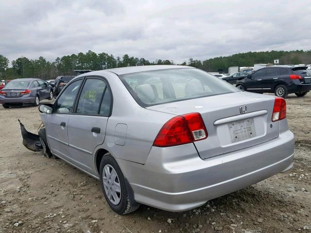 2HGES16324H611934 - 2004 HONDA CIVIC DX V SILVER photo 3