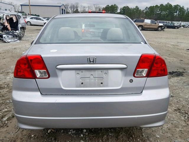 2HGES16324H611934 - 2004 HONDA CIVIC DX V SILVER photo 9