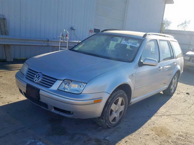 WVWSB61JX2W115461 - 2002 VOLKSWAGEN JETTA GLS SILVER photo 2