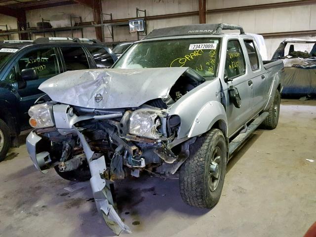 1N6ED29Y43C442522 - 2003 NISSAN FRONTIER C SILVER photo 2