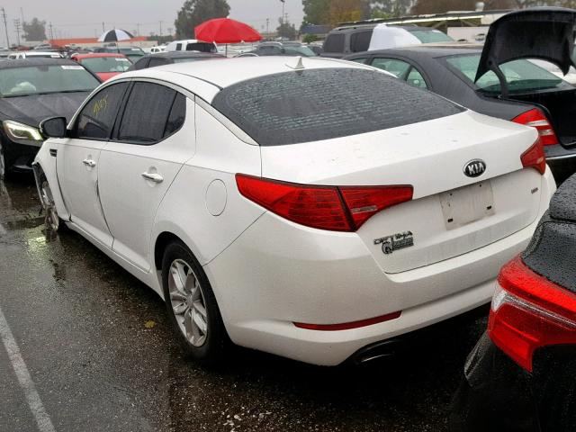 KNAGM4A71D5407823 - 2013 KIA OPTIMA LX თეთრი ფოტო 3