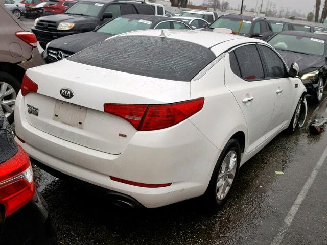 KNAGM4A71D5407823 - 2013 KIA OPTIMA LX თეთრი ფოტო 4
