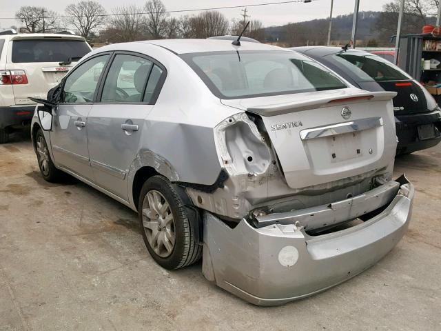 3N1AB6AP6CL704422 - 2012 NISSAN SENTRA 2.0 SILVER photo 3