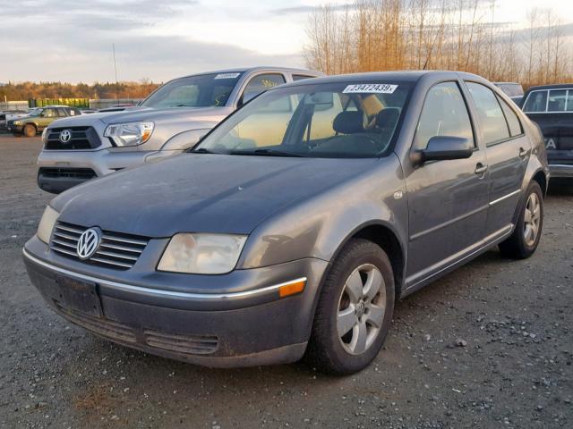 3VWSA69M04M019985 - 2004 VOLKSWAGEN JETTA GLS GRAY photo 2