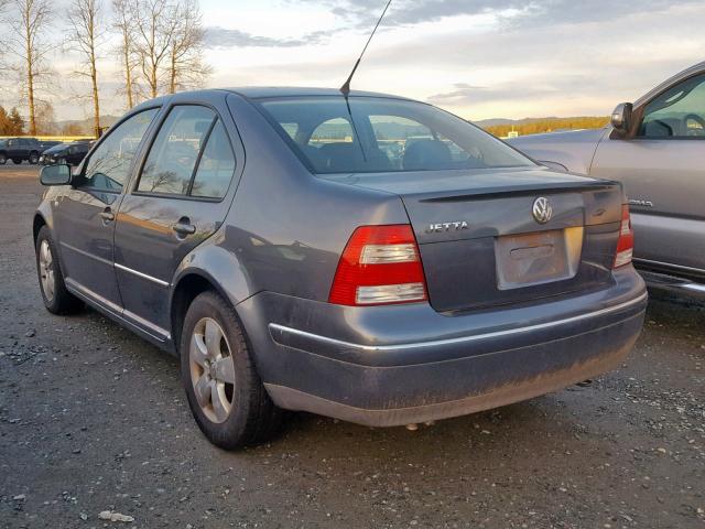 3VWSA69M04M019985 - 2004 VOLKSWAGEN JETTA GLS GRAY photo 3