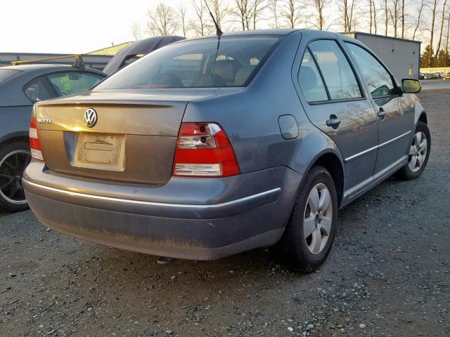 3VWSA69M04M019985 - 2004 VOLKSWAGEN JETTA GLS GRAY photo 4