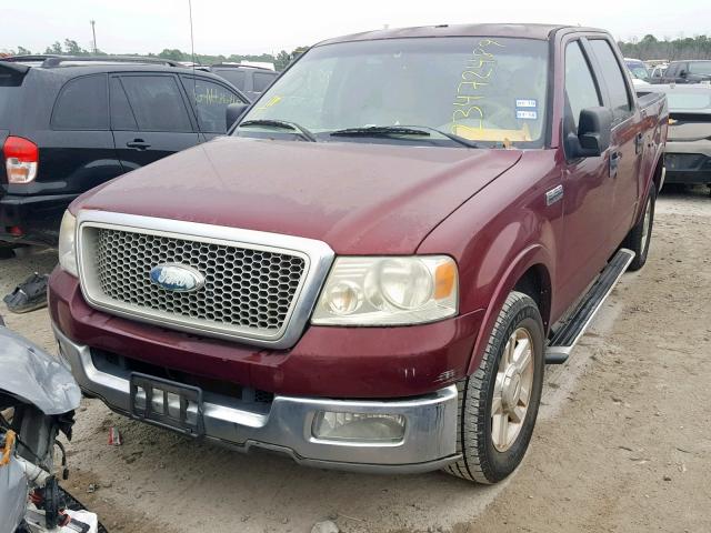1FTPW12504KA66893 - 2004 FORD F150 SUPER RED photo 2