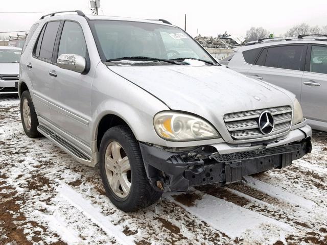 4JGAB57E65A532346 - 2005 MERCEDES-BENZ ML 350 SILVER photo 1