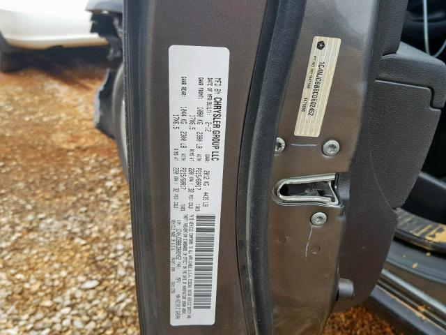 1C4NJCBB8CD602452 - 2012 JEEP COMPASS SP 灰色 照片 10