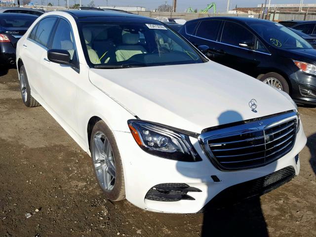 WDDUG8DB1JA415031 - 2018 MERCEDES-BENZ S 560 WHITE photo 1