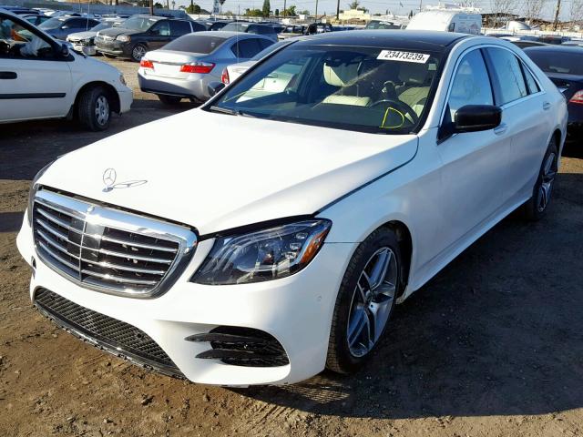 WDDUG8DB1JA415031 - 2018 MERCEDES-BENZ S 560 WHITE photo 2