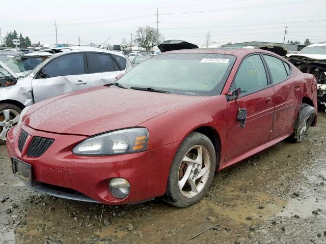 2G2WR524441364353 - 2004 PONTIAC GRAND PRIX RED photo 2