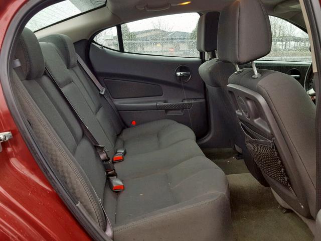 2G2WR524441364353 - 2004 PONTIAC GRAND PRIX RED photo 6