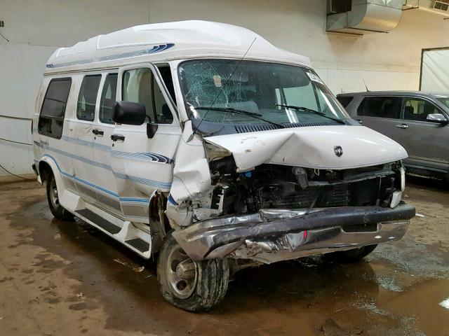 2B6HB21Y7SK564327 - 1995 DODGE RAM VAN B2 WHITE photo 1