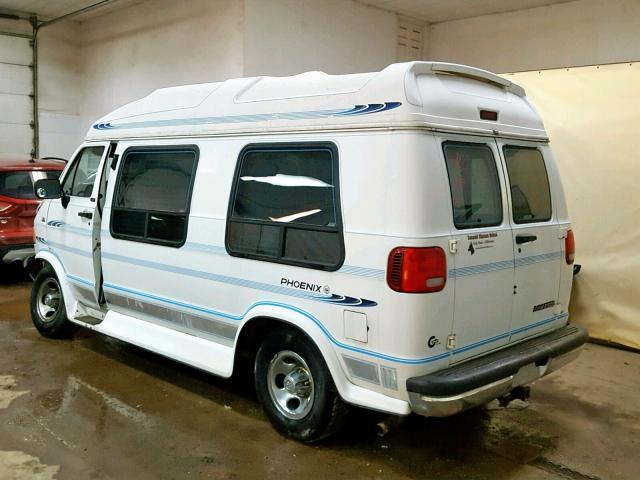 2B6HB21Y7SK564327 - 1995 DODGE RAM VAN B2 WHITE photo 3