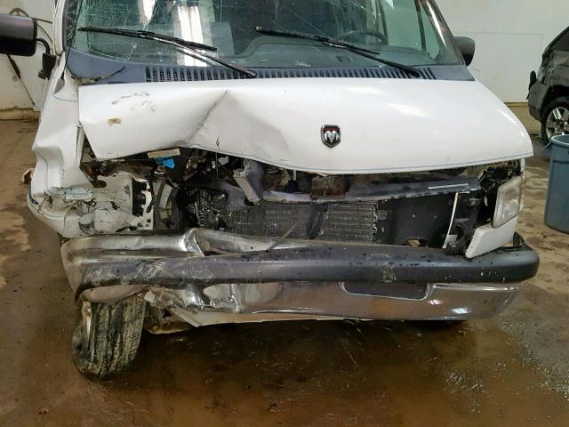 2B6HB21Y7SK564327 - 1995 DODGE RAM VAN B2 WHITE photo 7