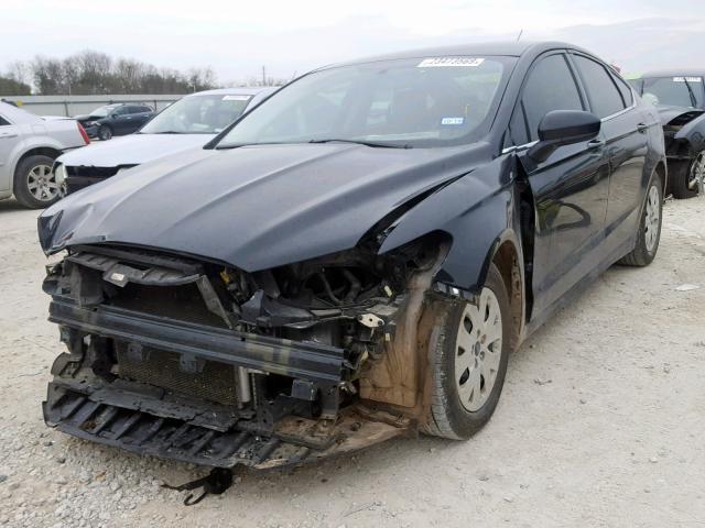 3FA6P0G73ER114404 - 2014 FORD FUSION S BLACK photo 2