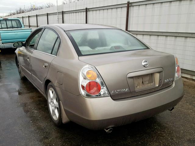 1N4BL11E63C150008 - 2003 NISSAN ALTIMA SE TAN photo 3