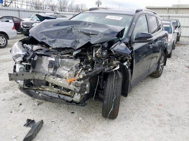 2T3WFREV3JW507005 - 2018 TOYOTA RAV4 ADVEN BLACK photo 2