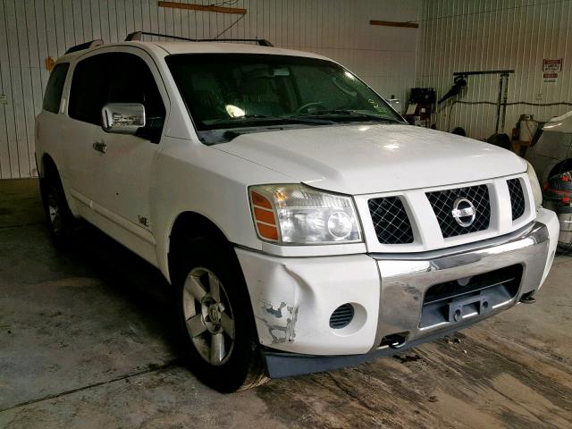 5N1AA08B16N718350 - 2006 NISSAN ARMADA SE WHITE photo 1