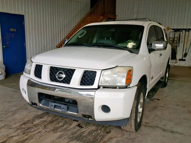 5N1AA08B16N718350 - 2006 NISSAN ARMADA SE WHITE photo 2