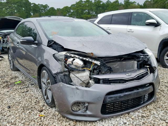 KNAFZ6A35F5377833 - 2015 KIA FORTE SX GRAY photo 1