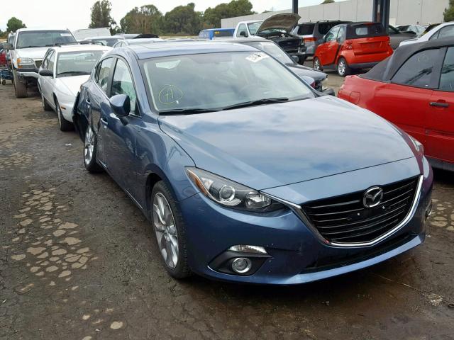 JM1BM1L3XF1218989 - 2015 MAZDA 3 TOURING BLUE photo 1