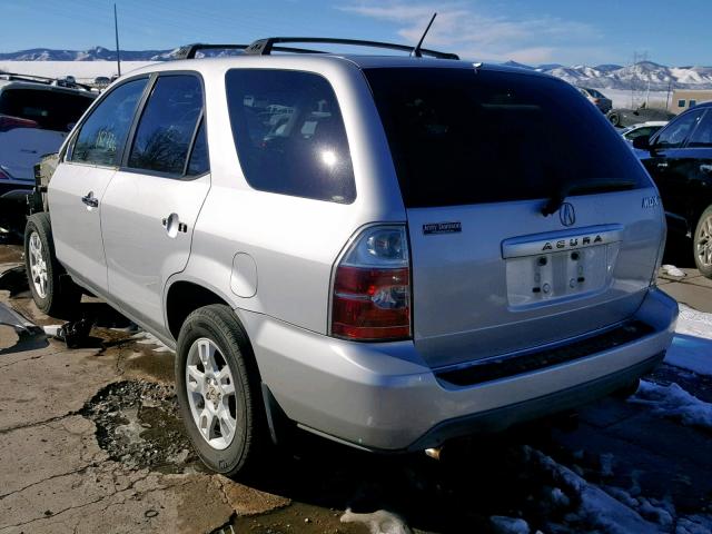 2HNYD18714H526695 - 2004 ACURA MDX TOURIN SILVER photo 3