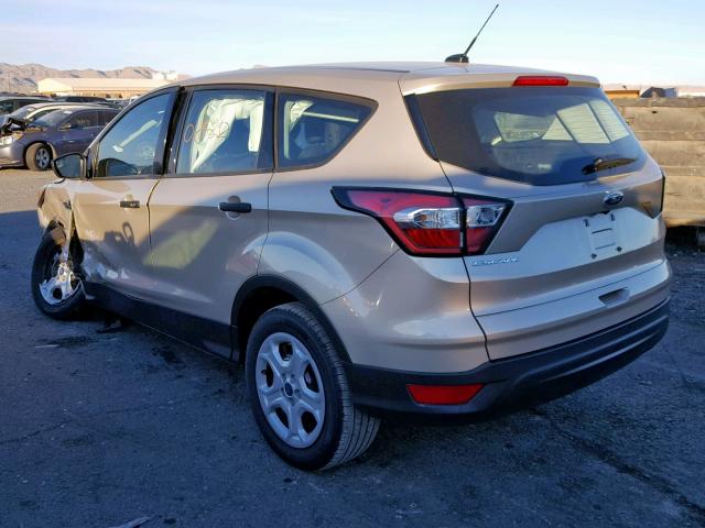 1FMCU0F70HUD66482 - 2017 FORD ESCAPE S BEIGE photo 3