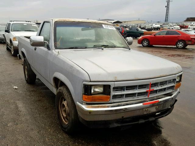 1B7GL26X6MS253856 - 1991 DODGE DAKOTA GRAY photo 1