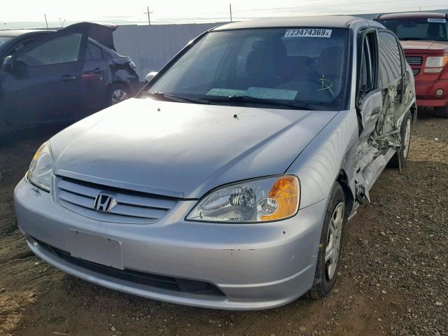 2HGES15241H620090 - 2001 HONDA CIVIC DX SILVER photo 2