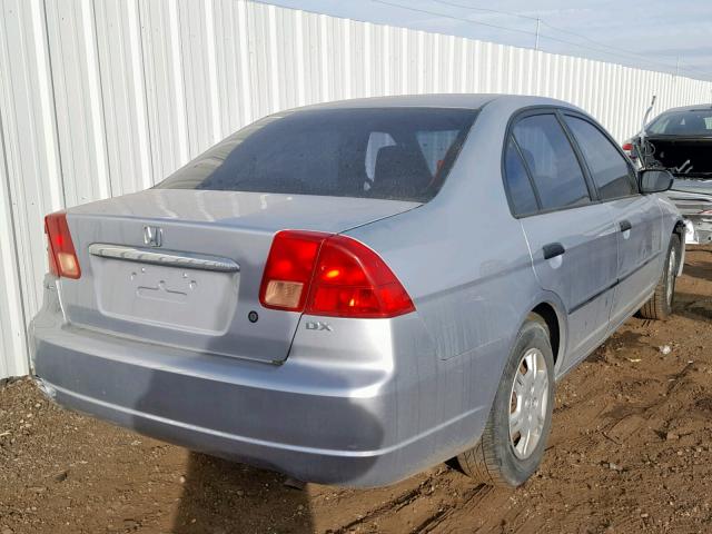 2HGES15241H620090 - 2001 HONDA CIVIC DX SILVER photo 4