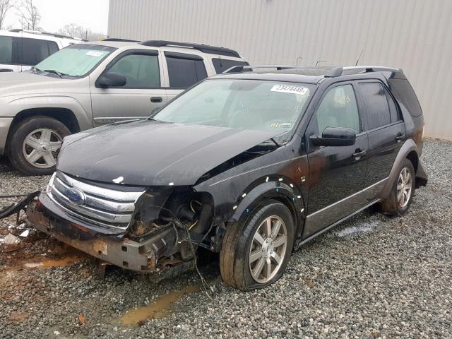 1FMDK02W78GA39342 - 2008 FORD TAURUS X S BLACK photo 2