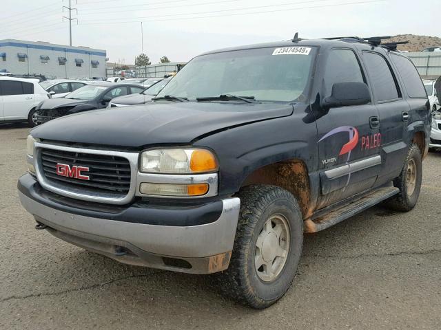 1GKEK13T76R137571 - 2006 GMC YUKON BLACK photo 2