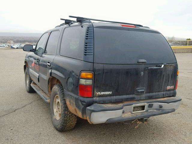 1GKEK13T76R137571 - 2006 GMC YUKON BLACK photo 3