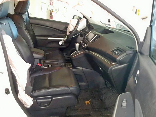 5J6RM4H78GL011979 - 2016 HONDA CR-V EXL WHITE photo 5