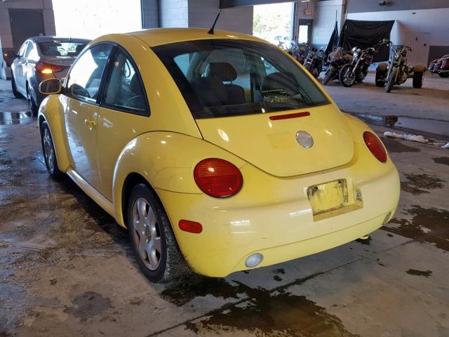 3VWCK21C13M432266 - 2003 VOLKSWAGEN NEW BEETLE 黄色 照片 3