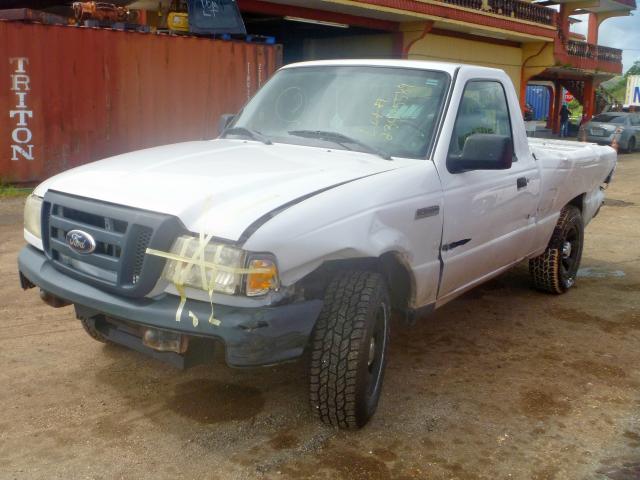 1FTYR10D07PA91418 - 2007 FORD RANGER WHITE photo 2