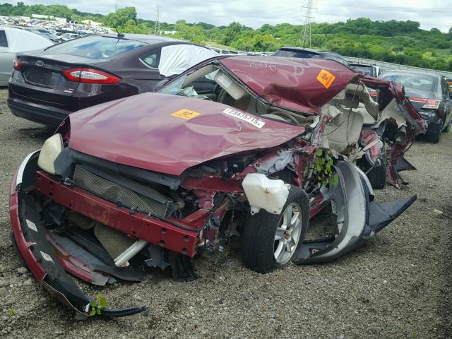 1G1ZT62875F181390 - 2005 CHEVROLET MALIBU MAX წითელი ფოტო 2