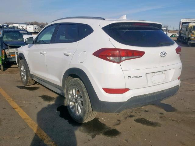 KM8J3CA45JU764947 - 2018 HYUNDAI TUCSON LIM WHITE photo 3