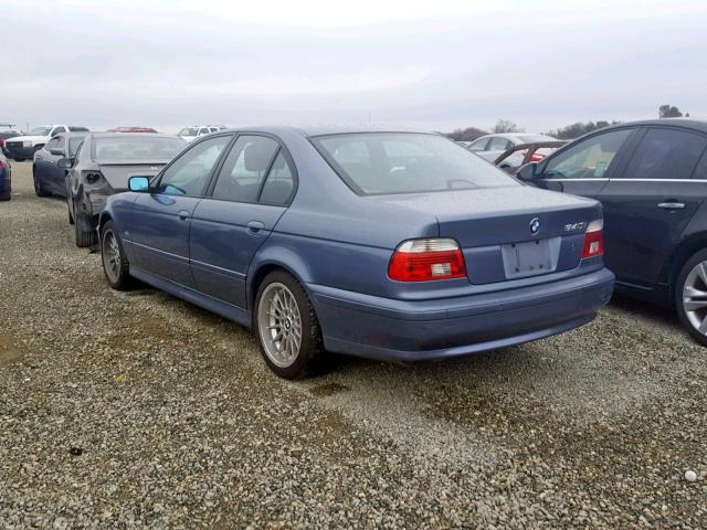 WBADN63482GM74189 - 2002 BMW 540 I AUTO BLUE photo 3