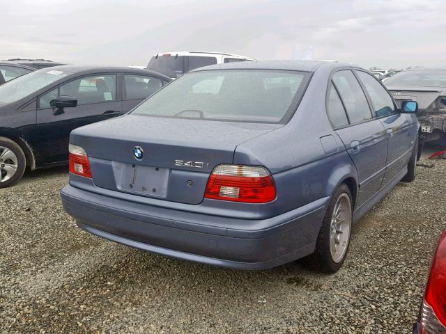 WBADN63482GM74189 - 2002 BMW 540 I AUTO BLUE photo 4