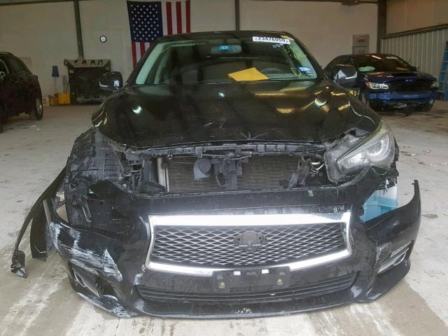 JN1BV7AR1EM694846 - 2014 INFINITI Q50 BASE BLACK photo 9