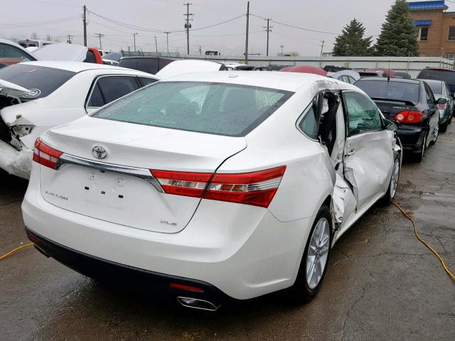 4T1BK1EB3EU128148 - 2014 TOYOTA AVALON BAS WHITE photo 4