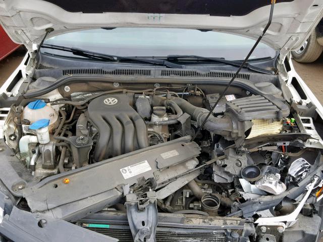 3VW2K7AJ1CM405009 - 2012 VOLKSWAGEN JETTA BASE WHITE photo 7