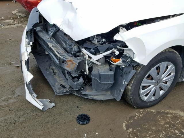 3VW2K7AJ1CM405009 - 2012 VOLKSWAGEN JETTA BASE WHITE photo 9