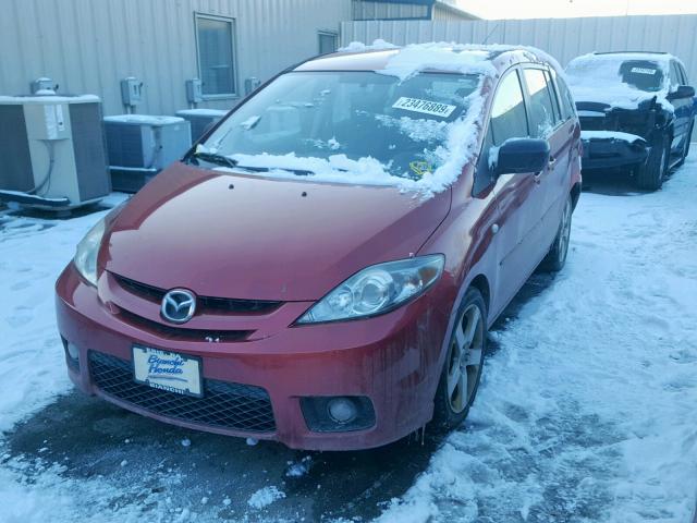 JM1CR29L360111534 - 2006 MAZDA 5 RED photo 2