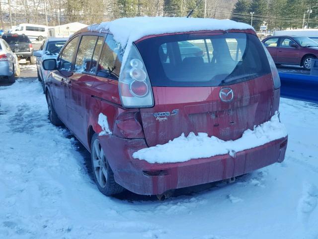 JM1CR29L360111534 - 2006 MAZDA 5 RED photo 3